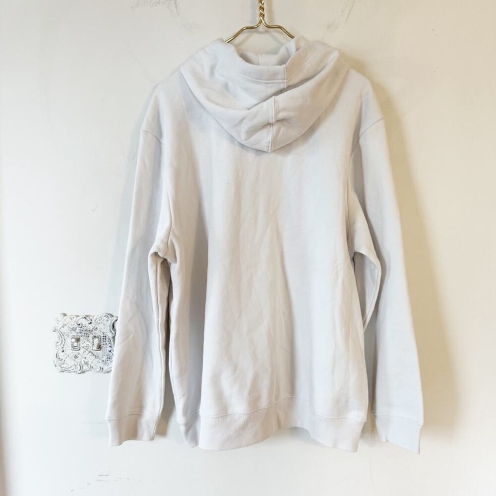 NWT Gap Blue Floral Logo Hoodie Oversized Sweatshirt Carls Stone Off White XL - Picture 7 of 9